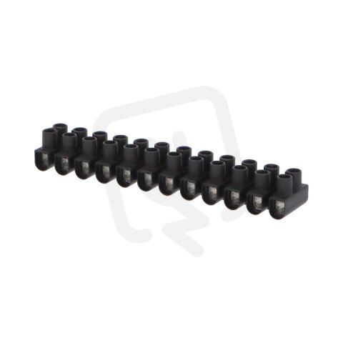 Svorkovnice instalační EKL 0 S 12x1÷4mm2 T80 PP černá povrch. uprav. ocel