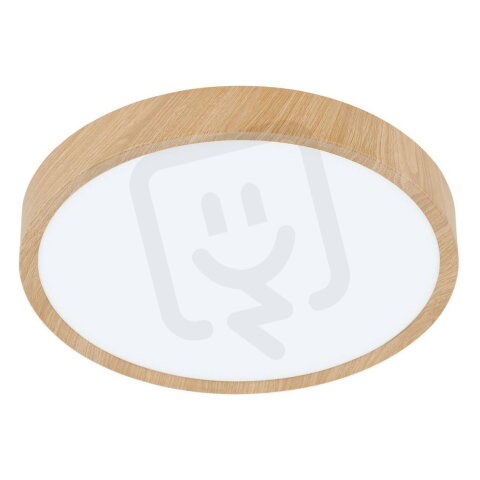 Stropní svítidlo MUSURITA LED d340 dřevo/bílá 14,6W IP44 EGLO 901126