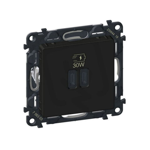 VALL DVOJ.NABÍJEČ. USB CC 30W ČERNÁ