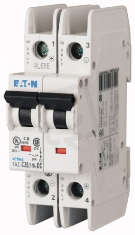 FAZ-C40/2-NA-DC Jistič FAZ (norma UL), p