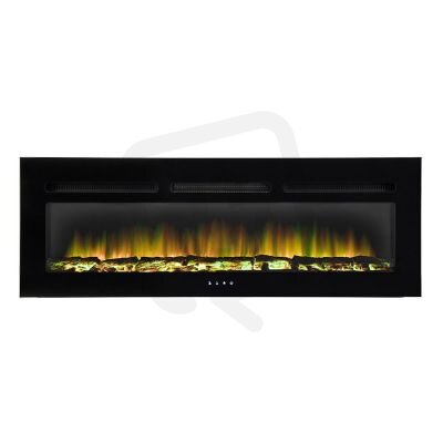 Vestavný elektrický krb 1000 W/2000 W, 127x45x17 cm FK TECHNICS 5004278
