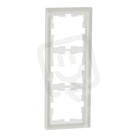 Rámeček Merten D-Life sklo trojnásobný, Crystal white, Sklo MEG4030-6520
