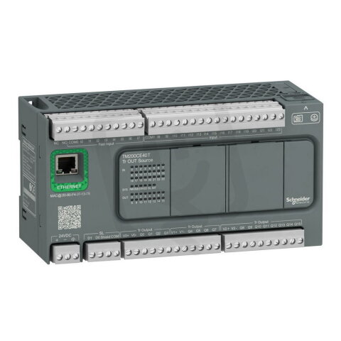 PLC Modicon M200, 24VDC, 24DI, 16DO-PNP, Ethernet SCHNEIDER TM200CE40T