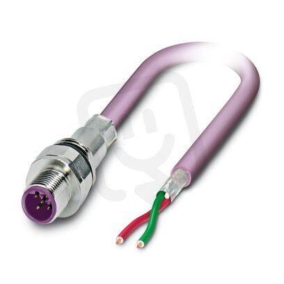 Přístrojový konektor zpředu stěny SACCEC-M12MSB-2CON-M16/0,5-910X 1239882