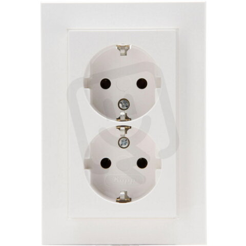 HK07 - Double earthed socket outlet with
