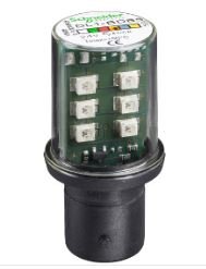 Schneider DL1BDM3 LED - BA15, 230 V - ZELENÁ