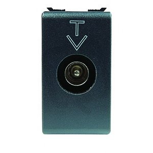 Gewiss GW30302 Playbus Zásuvka TV IEC 9,5mm třída A 10dB průchozí 1 modul černá