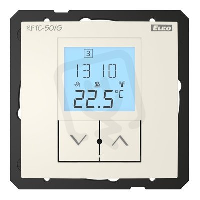 Regulátor teploty RFTC-50/G/MF systémový (polosestava) slonová kost Elko Ep