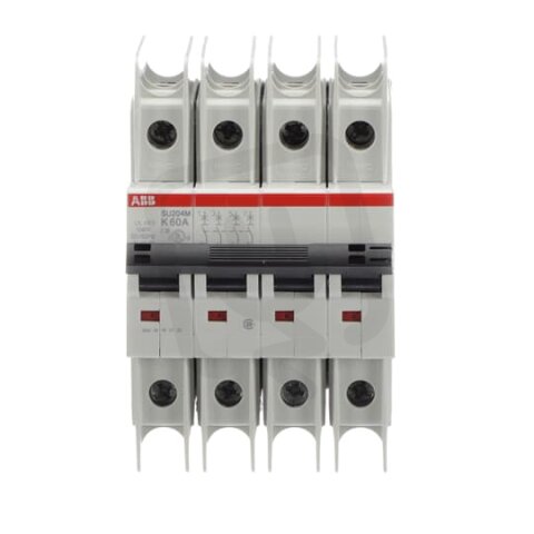 ABB SU204M-K60 jistič char. K 10kA 60A 4P  dle UL489 a CSA 22.2 No. 5