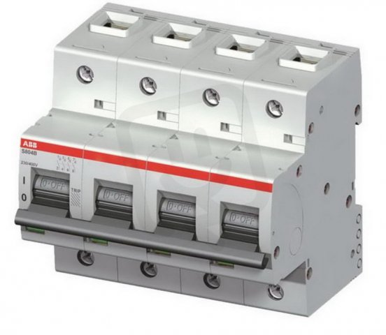 S804B-B125 jistič 4P char. B 125A s klecovou svorkou 16kA ABB 2CCS814001R0845