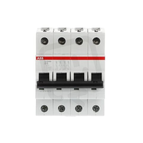 S204M-B6 4 fázový jistič 6 A char. B 10kA ABB 2CDS274001R0065