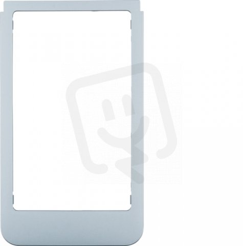 Designový rám pro KNX Touch Control 3,5, velký otvor, oblé hrany, alu mat., lak.