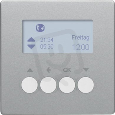 KNX RF žaluziový časový spínač quicklink Q.x stříbrná sametová BERKER 85745124