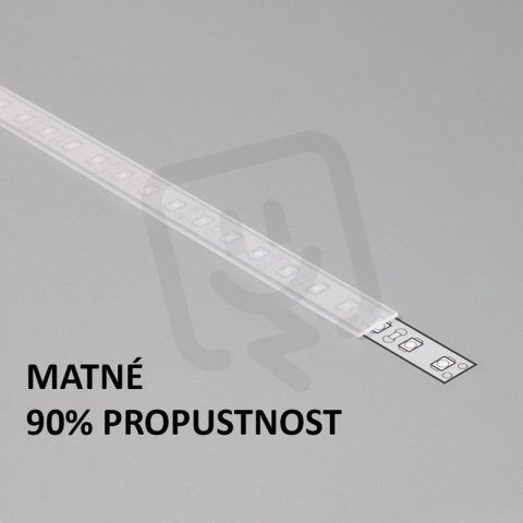 4737656 Plexi matné pro Al profily FKU22, 23, 55, 2 m FKU22-P-2M