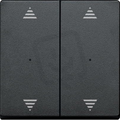 Kryty pro 2-násobný tlač. modul 2xšipky Antracit System M SCHNEIDER MTN625814
