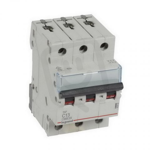 TX3 JISTIČ, 3 PÓLOVÝ, CHAR. C, 13A 6000A LEGRAND 403544