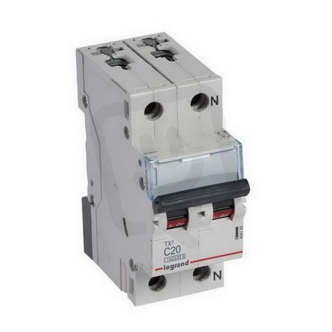 TX3 JISTIČ, 1+N PÓLOVÝ, CHAR. C, 20A 10000A LEGRAND 404189
