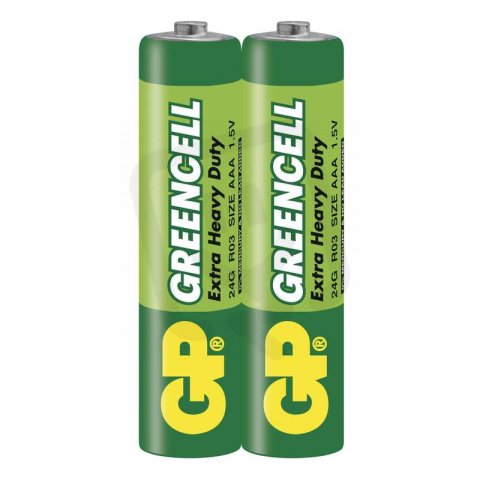 GP zinková baterie GREENCELL AAA (R03) 2SH /1012102000/ B1210