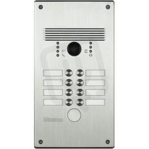 LINEA 300 - ANTIVANDAL INOX VIDEO PANEL S 8 TLAČÍTKY BTICINO 308012