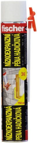 Montážní pěna B3 profi hadičková PU 1/750 nízkoexpanzní  36 litrů FISCHER 525680