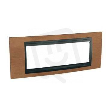 Unica Top Krycí rámeček šestimodulový, Cherry/Grafit SCHNEIDER MGU66.106.2M2