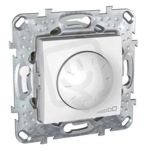 Unica Stmívač otočný 40-1000W vč.montážního rámečku Polar SCHNEIDER MGU5.512.18