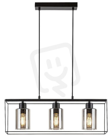 CHADWICK E27 3x 25W IP20 černá RABALUX 72033