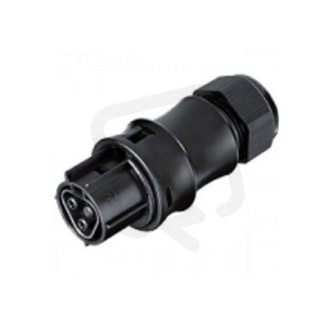 zásuvka na kabel gesis RST, 2-pól, průchodka 10-14mm, šroubové svorky, černá