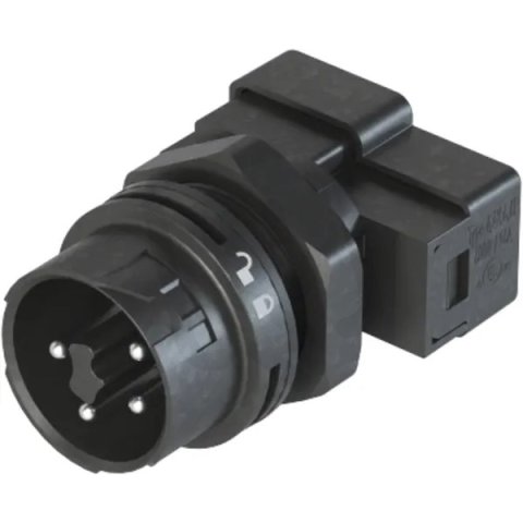 vidlice vestavná RST mini, 4-pól, M20, černá WIELAND 46.052.M054.1