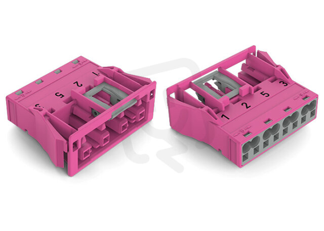 Zásuvka Snap-In 4pól. Kód. B Růžová WAGO 770-784/081-000