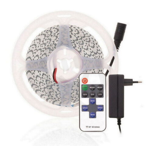 Sada LED pásku 5m 12V-5M10W-CW studená bílá T-LED 076602
