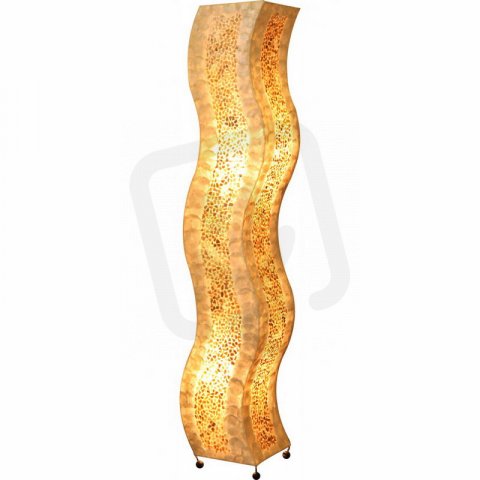 Bali lampa 2x60w E27 textil vzor mušle