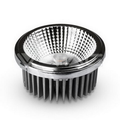 LED Spotlight AR111 20W Changeable Reflector 40`D/20`D Silver 4000K, VT-1121
