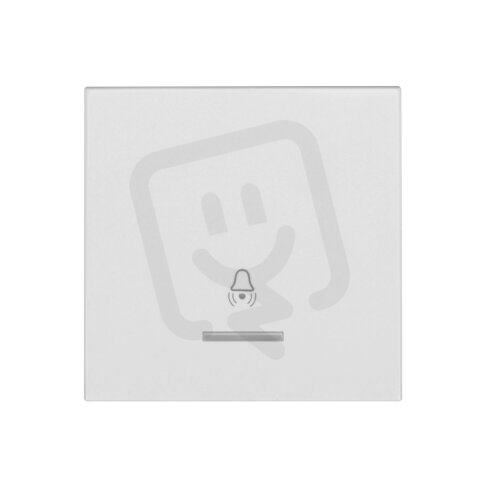 Kryt spínačů a ovladačů s průhledem, symbol zvonek, bílý SCHRACK EV102010--