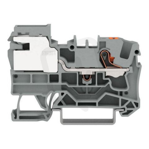1vodičová svorka pro vyrovnání potenciálů, 6 mm2, Push-in CAGE CLAMP, Šedá