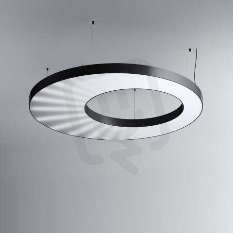 LED Svítidlo MI-SNAKE-07, 106W, 3000K, bez trafa, 24VDC, IP20, černá, 3000K