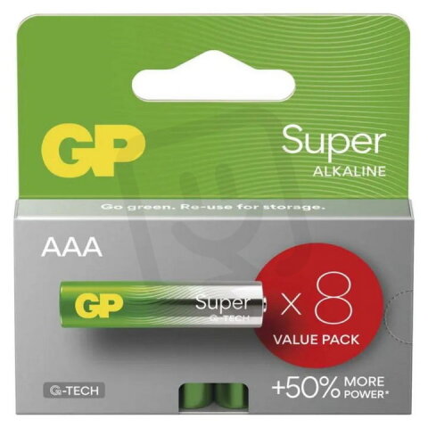 Alkalická baterie GP Super AAA (LR03) B01138