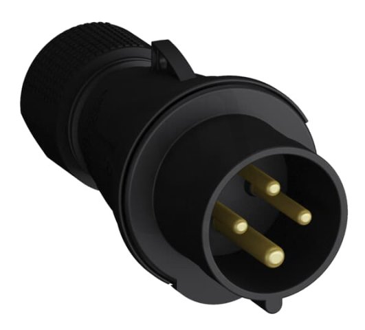 Vidlice 16A - 4p. IP44 6 h černá 316EP6B ABB 2CMA103584R1000