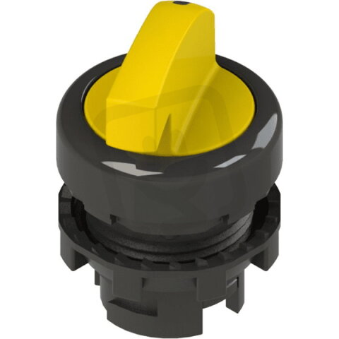 Přepínač Dlouhá páka, d22mm, 2, žlutá, plast, černá, IP67 PIZZATO E21SE22ACA51AB