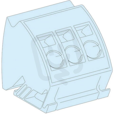 4 zemnící bloky s 3 svorkami 16mm2 SCHNEIDER LVS04215