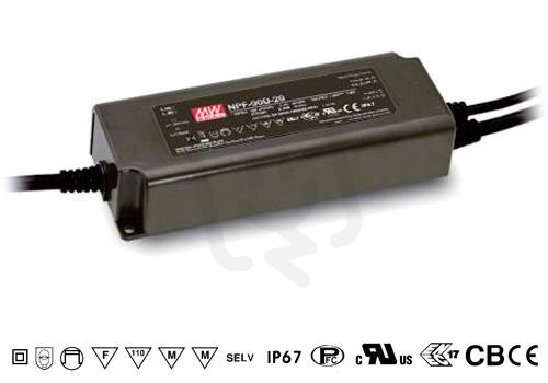 Stmívatelný zdroj pro LED 90W 54V 1670mA MEAN WELL NPF-90D-54