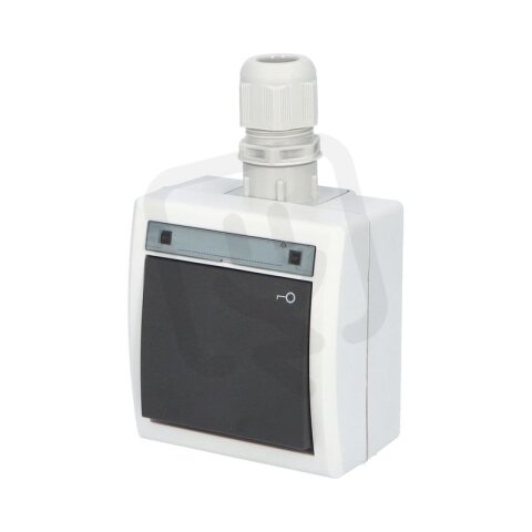 ATLAS 2K IP65 Tlačítko symbol 'klíč' č.1/0, šedé FAMATEL 19198-07