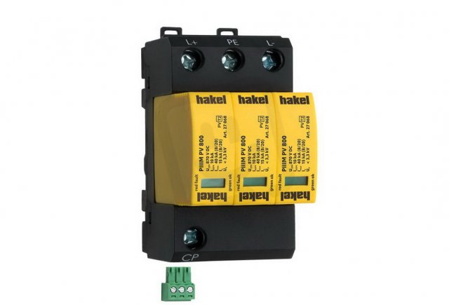 Svodič rázového přepětí PIIIM PV 800 DS Vseries SPD typ 2 PV HAKEL 27059