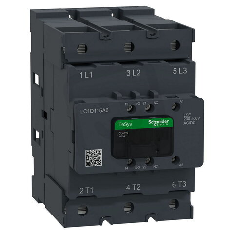 LC1D115A6LSE Stykač 115A, 200-500V AC/DC