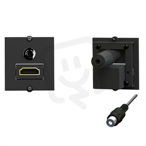 Bachman 917.189 Custom Modul Frame 1xHDMI 90° 1xMini jack