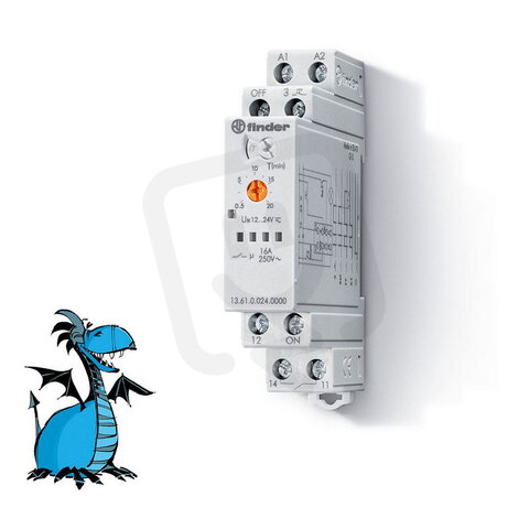 Elektronický spínač 13.61.0.024.0000, 1P/16 A, cívka 12...24 V AC/DC