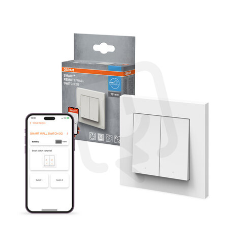 SMART+ WIFI Remote Wall Switch 2 Button OSRAM 4058075849860