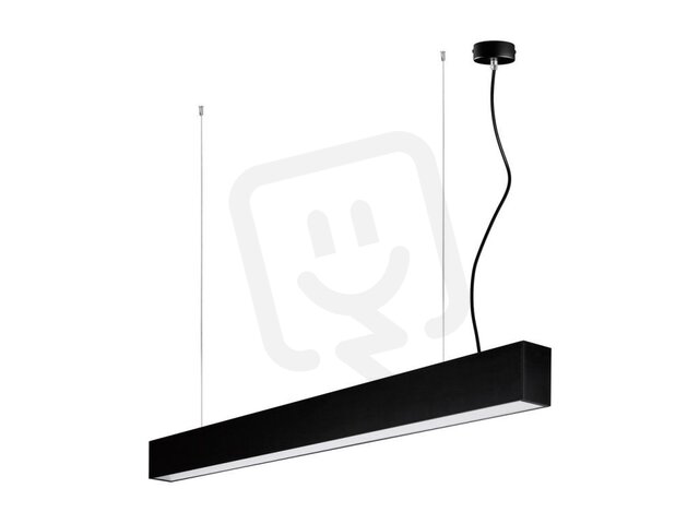 LINIE Černá, LED 36+11W, 3000K, 2520+950lm, závěs 61006895_Z012