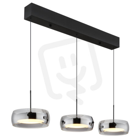 Závěsné svítidlo LIVION černá matná LED 30W 230 V, 2400lm, 3000 K GLOBO 16058-3
