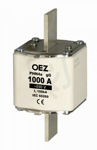 PHN4a 800A gG Pojistková vložka AC 690V/DC 250V vel.4a OEZ:34392
